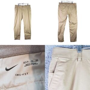 Nike Golf Pants Dri-Fit Men's Size 38X31 Flat Front Chino Stretch Modern 38